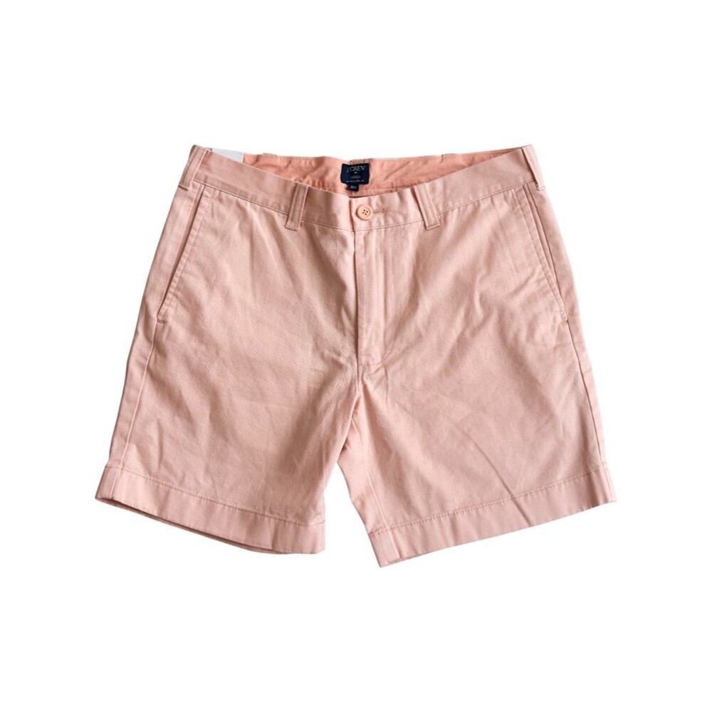 J. Crew Factory Men’s 7 Inch Reade Cotton Peach Chino Shorts. 32. NEW.